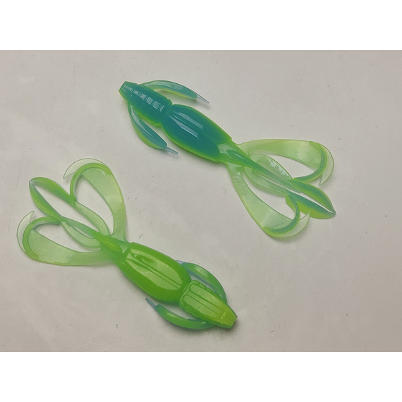 Силікон Keitech Crazy Flapper 2.8" (8 шт/уп), колір: pal#03 ice chartreuse, Довжина силікону: 2.8" (7.1 см), Колір силікону: PAL#03 Ice Chartreuse, фото , изображение 3