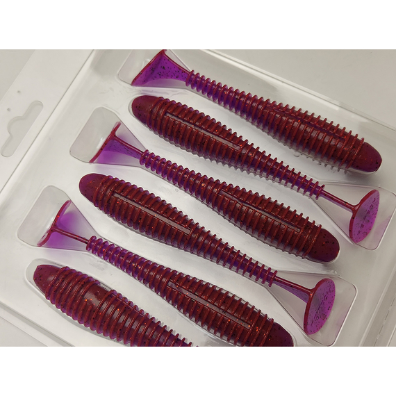 Силікон Keitech Swing Impact FAT 4.3" (6 шт/упак), колір:pal#13 mistic spice, Довжина силікону: 4.3" (10.9 см), Колір силікону: PAL#13 Mistic Spice, фото , изображение 9