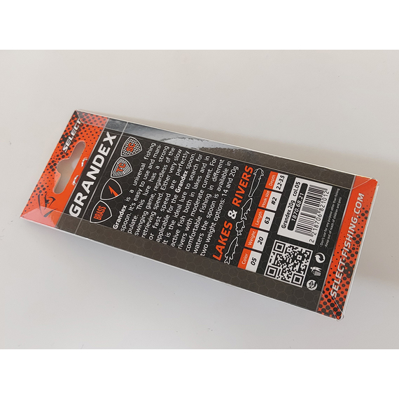 Блешня Select Grandex 20.0g 63mm #05, Вага блешні: 20г, Колір блешні: 05, фото , изображение 6