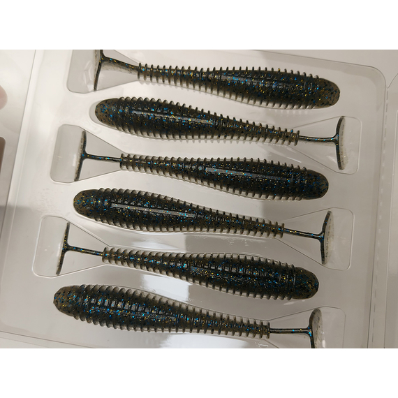 Силикон Keitech Swing Impact FAT 4.3" (6 шт/упак) цвет: 418 bluegill flash, Длина силикона: 4.3" (10.9 см), Расцветка силикона: 418 Bluegill Flash, фото , изображение 8