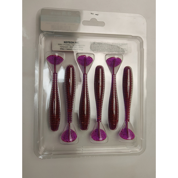 Силикон Keitech Swing Impact FAT 3.8" (6 шт/упак) цвет: pal#13 mistic spice, Длина силикона: 3.8" (9.7 см), Расцветка силикона: PAL#13 Mistic Spice, фото , изображение 7
