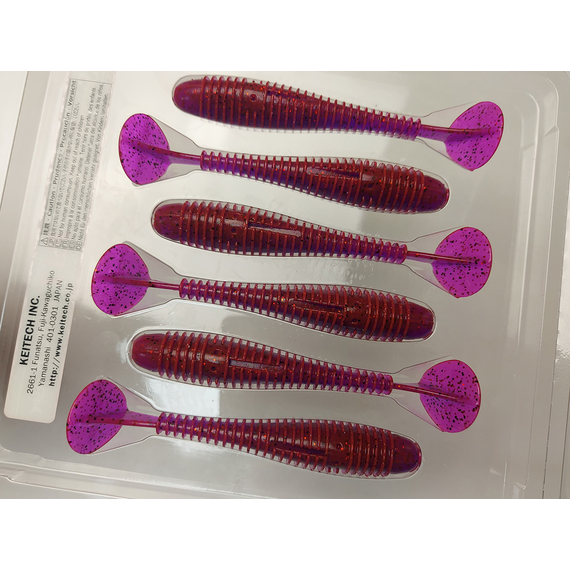 Силикон Keitech Swing Impact FAT 3.8" (6 шт/упак) цвет: pal#13 mistic spice, Длина силикона: 3.8" (9.7 см), Расцветка силикона: PAL#13 Mistic Spice, фото , изображение 9