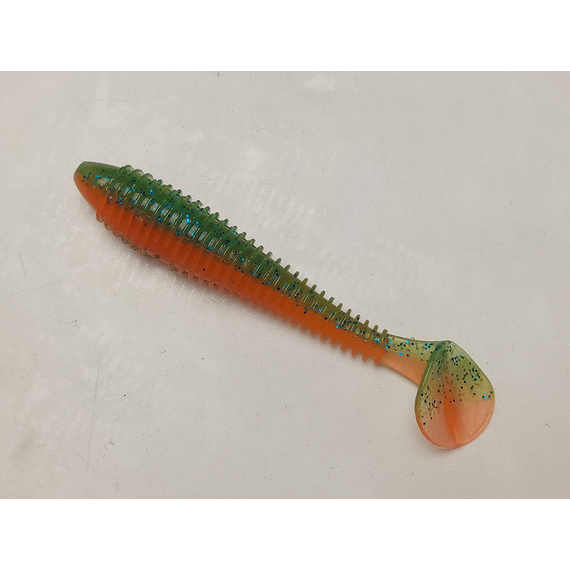 Силікон Keitech Swing Impact FAT 3.3" (7 шт/упак), колір:pal#11 rotten carrot, Довжина силікону: 3.3" (8.4 см), Колір силікону: PAL#11 Rotten Carrot, фото , изображение 3