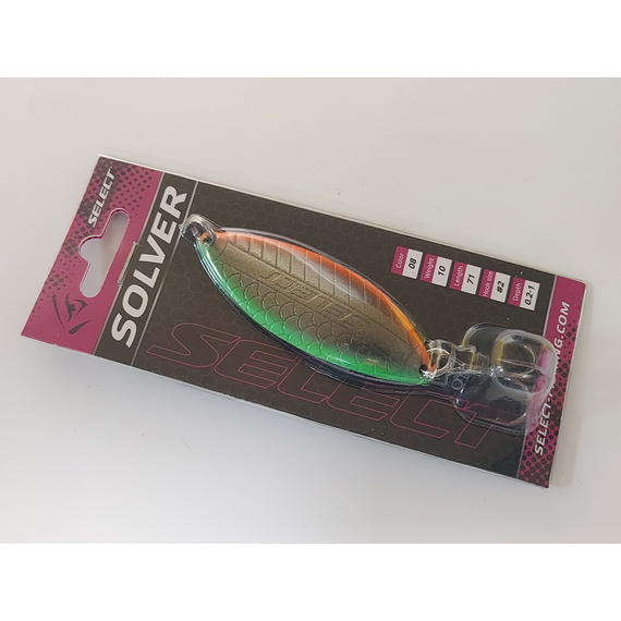 Блешня Select Solver 10.0g 71mm #08, Вага блешні: 10г, Колір блешні: 08, фото , изображение 3