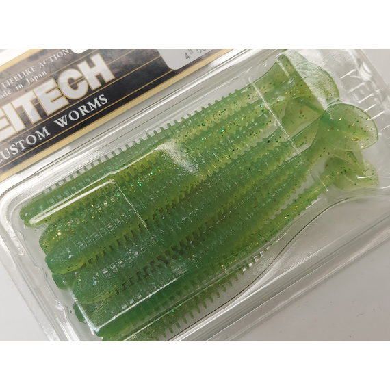 Силікон Keitech Swing Impact 3.5" (8 шт/упак), колір:424 lime chartreuse, Довжина силікону: 3.5" (8.9 см), Колір силікону: 424 Lime Chartreuse, фото , изображение 6