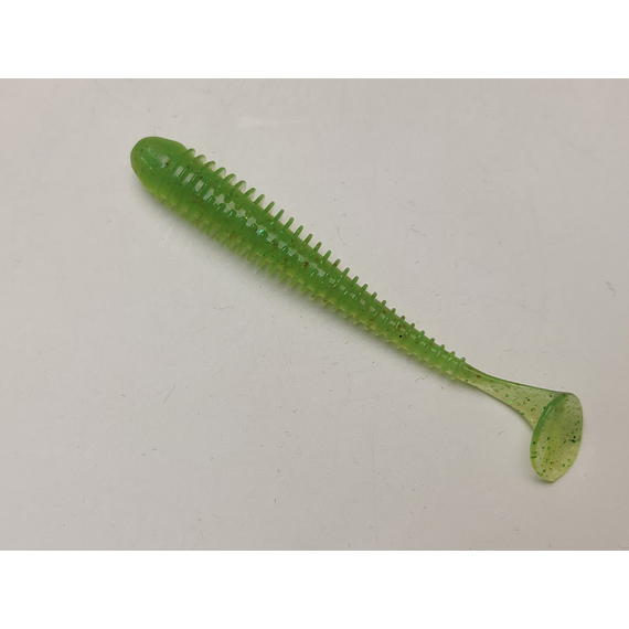 Силікон Keitech Swing Impact 3.5" (8 шт/упак), колір:424 lime chartreuse, Довжина силікону: 3.5" (8.9 см), Колір силікону: 424 Lime Chartreuse, фото , изображение 2