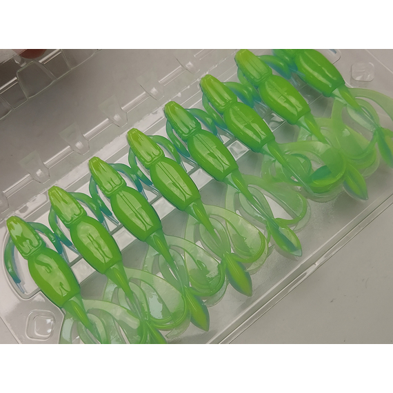 Силікон Keitech Crazy Flapper 2.8" (8 шт/уп), колір: pal#03 ice chartreuse, Довжина силікону: 2.8" (7.1 см), Колір силікону: PAL#03 Ice Chartreuse, фото , изображение 14