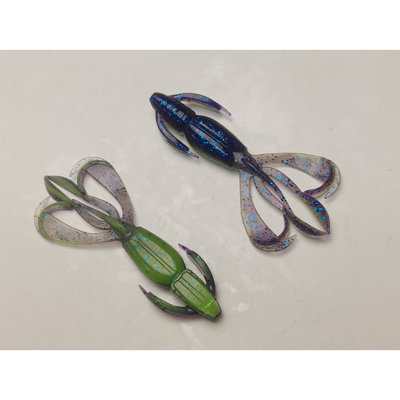 Силікон Keitech Crazy Flapper 2.8" (8 шт/уп), колір: pal#06 violet lime berry, Довжина силікону: 2.8" (7.1 см), Колір силікону: PAL#06 Violet Lime Berry, фото , изображение 3