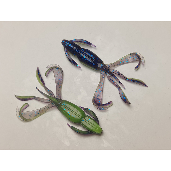 Силікон Keitech Crazy Flapper 2.8" (8 шт/уп), колір: pal#06 violet lime berry, Довжина силікону: 2.8" (7.1 см), Колір силікону: PAL#06 Violet Lime Berry, фото , изображение 4
