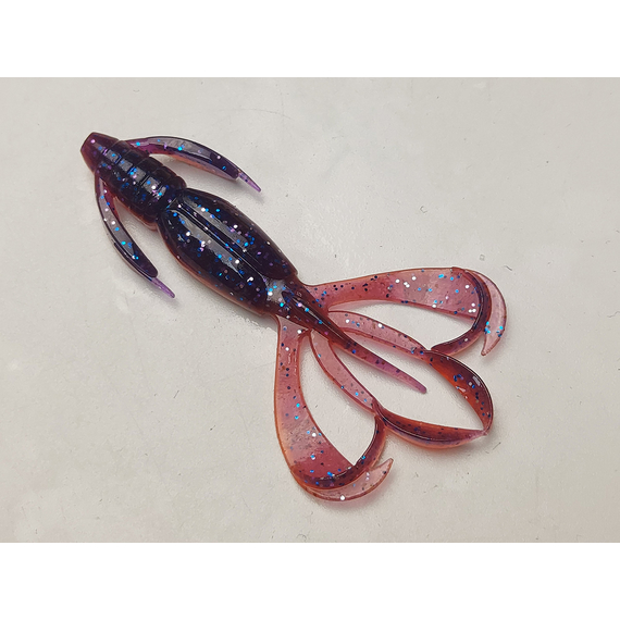 Силікон Keitech Crazy Flapper 2.8" (8 шт/уп), колір: pal#09 violet fire, Довжина силікону: 2.8" (7.1 см), Колір силікону: PAL#09 Violet Fire, фото , изображение 2