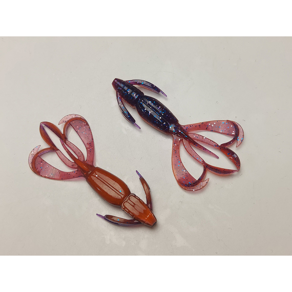 Силікон Keitech Crazy Flapper 2.8" (8 шт/уп), колір: pal#09 violet fire, Довжина силікону: 2.8" (7.1 см), Колір силікону: PAL#09 Violet Fire, фото , изображение 3