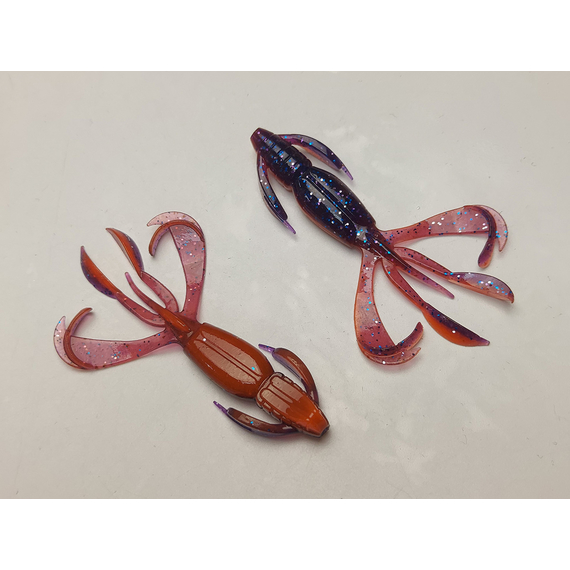Силікон Keitech Crazy Flapper 2.8" (8 шт/уп), колір: pal#09 violet fire, Довжина силікону: 2.8" (7.1 см), Колір силікону: PAL#09 Violet Fire, фото , изображение 4