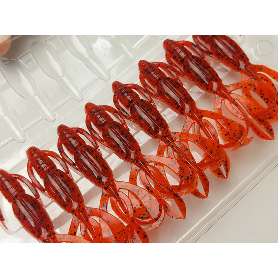 Силикон Keitech Crazy Flapper 2.8" (8 шт/упак) ц:407 delta craw, Длина силикона: 2.8" (7.1 см), Расцветка силикона: 407 Delta Craw, фото , изображение 5