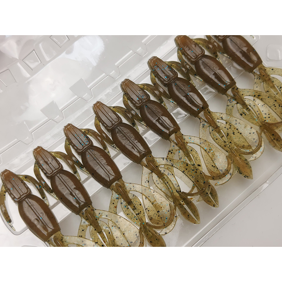 Силікон Keitech Crazy Flapper 2.8" (8 шт/упак), колір: 403 green weenie blue, Довжина силікону: 2.8" (7.1 см), Колір силікону: 403 Green Weenie Blue, фото , изображение 6