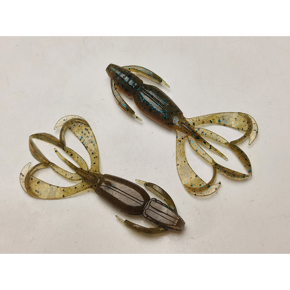 Силікон Keitech Crazy Flapper 2.8" (8 шт/упак), колір: 403 green weenie blue, Довжина силікону: 2.8" (7.1 см), Колір силікону: 403 Green Weenie Blue, фото , изображение 3