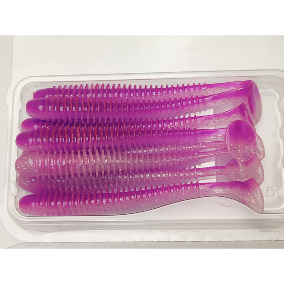 Силікон Keitech Swing Impact 3.5" (8 шт/упак), колір:pal#14 glamorous pink, Довжина силікону: 3.5" (8.9 см), Колір силікону: PAL#14 Glamorous Pink, фото , изображение 6