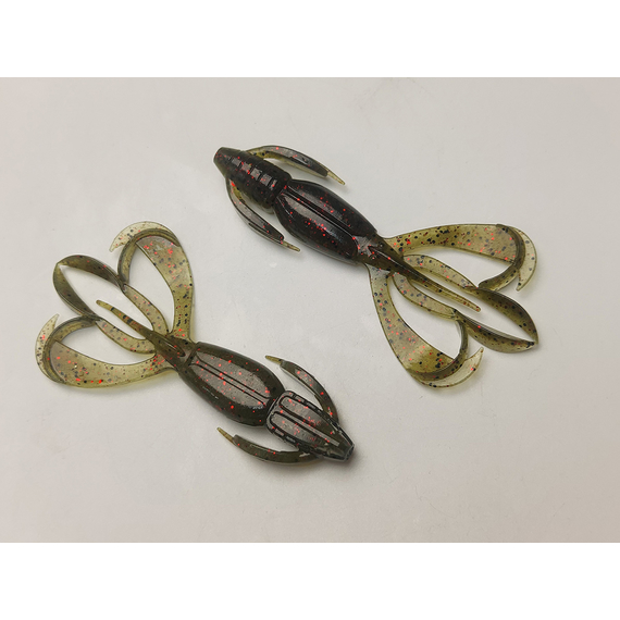 Силікон Keitech Crazy Flapper 3.6" (7 шт/упак), колір: 208 watermelon pp. red, Довжина силікону: 3.6" (9.1 см), Колір силікону: 208 Watermelon PP. Red, фото , изображение 3