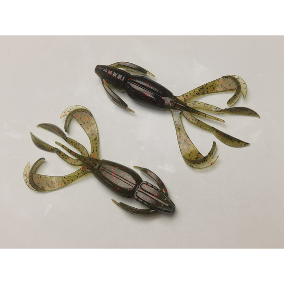 Силікон Keitech Crazy Flapper 3.6" (7 шт/упак), колір: 208 watermelon pp. red, Довжина силікону: 3.6" (9.1 см), Колір силікону: 208 Watermelon PP. Red, фото , изображение 4