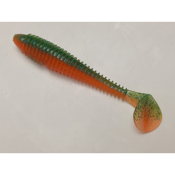 Силікон Keitech Swing Impact FAT 4.3" (6 шт/упак), колір:pal#11 rotten carrot, Довжина силікону: 4.3" (10.9 см), Колір силікону: PAL#11 Rotten Carrot, фото , изображение 3