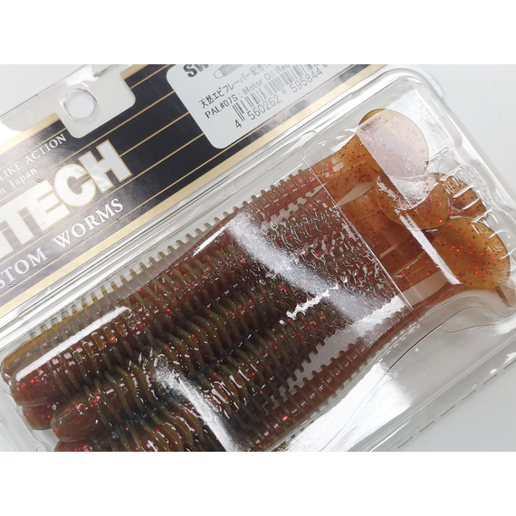Силікон Keitech Swing Impact 4" (8 шт/упак), колір:pal#07 motoroil red flake, Довжина силікону: 4" (10.2 см), Колір силікону: pal#07 motoroil red flake, фото , изображение 12