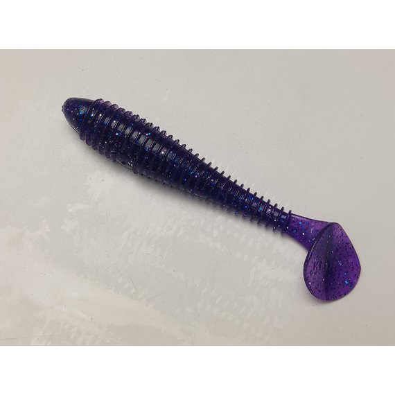 Силикон Keitech Swing Impact FAT 3.8" (6 шт/упак) цвет: ea#04 violet, Длина силикона: 3.8" (9.7 см), Расцветка силикона: EA#04 Violet, фото , изображение 3