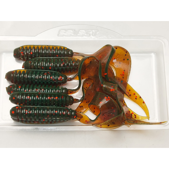 Силикон Select Freek 3.3" col.085 (7 шт/упак), Длина силикона: 3.3" (8.38 см), Расцветка силикона: 085, фото , изображение 8