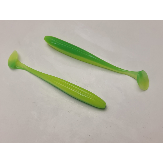 Силікон Keitech Easy Shiner 4" (7 шт/упак), колір:ea#11 limechartreuseglow, Довжина силікону: 4" (10.2 см), Колір силікону: EA#11 Lime Chartreuse Glow, фото , изображение 5