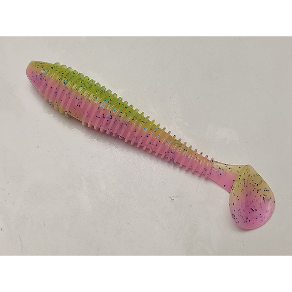 Силікон Keitech Swing Impact FAT 3.3" (7 шт/упак), колір:ea#16 cotton candy blue f, Довжина силікону: 3.3" (8.4 см), Колір силікону: ea#16 cotton candy blue f, фото , изображение 3