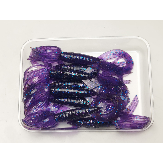 Силікон Keitech Little Spider 2" (8 шт/упак), колір:ea#04 violet, Довжина силікону: 2" (5.1 см), Колір силікону: EA#04 Violet, фото , изображение 4