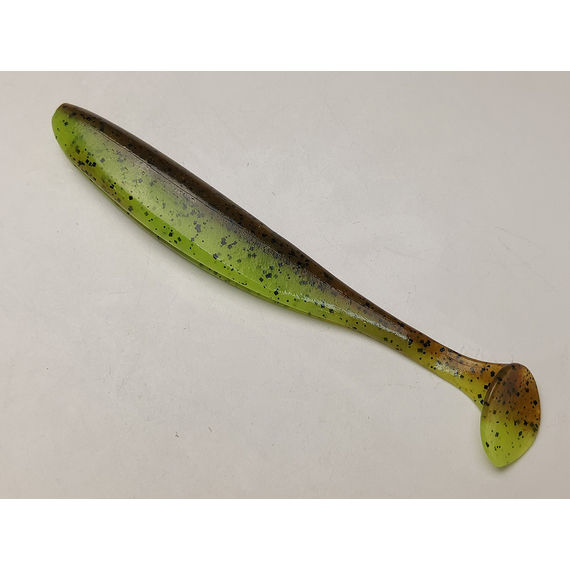 Силікон Keitech Easy Shiner 5" (5 шт/упак), колір:401 greenpumpkinpp.chart, Довжина силікону: 5" (12.7 см), Колір силікону: 401 Green Pumpkin/Chartreuse, фото , изображение 12