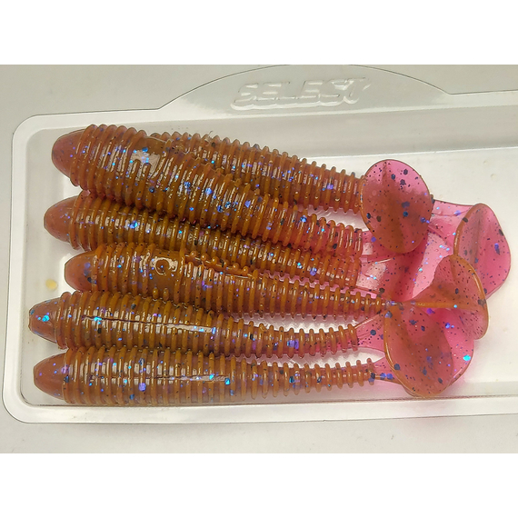 Силікон Select Fatfish 3" col.900 (6 шт/упак), Довжина силікону: 3" (7.62 см), Колір силікону: 900, фото , изображение 6