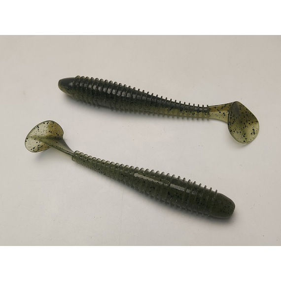 Силикон Keitech Swing Impact FAT 4.8" (5 шт/упак) цвет: 102 watermelon pp., Длина силикона: 4.8" (12.2 см), Расцветка силикона: 102 Watermelon PP, фото , изображение 5