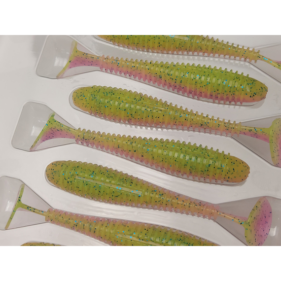 Силікон Keitech Swing Impact FAT 3.3" (7 шт/упак), колір:ea#16 cotton candy blue f, Довжина силікону: 3.3" (8.4 см), Колір силікону: ea#16 cotton candy blue f, фото , изображение 16