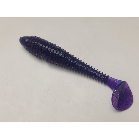 Силикон Keitech Swing Impact FAT 4.3" (6 шт/упак) цвет: ea#04 violet, Длина силикона: 4.3" (10.9 см), Расцветка силикона: EA#04 Violet, фото , изображение 3