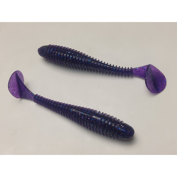 Силикон Keitech Swing Impact FAT 4.3" (6 шт/упак) цвет: ea#04 violet, Длина силикона: 4.3" (10.9 см), Расцветка силикона: EA#04 Violet, фото , изображение 5