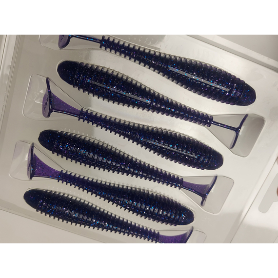 Силикон Keitech Swing Impact FAT 4.3" (6 шт/упак) цвет: ea#04 violet, Длина силикона: 4.3" (10.9 см), Расцветка силикона: EA#04 Violet, фото , изображение 9