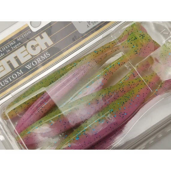 Силікон Keitech Easy Shiner 4" (7 шт/уп), колір:ea#16 cotton candy blue f, Довжина силікону: 4" (10.2 см), Колір силікону: ea#16 cotton candy blue f, фото , изображение 8