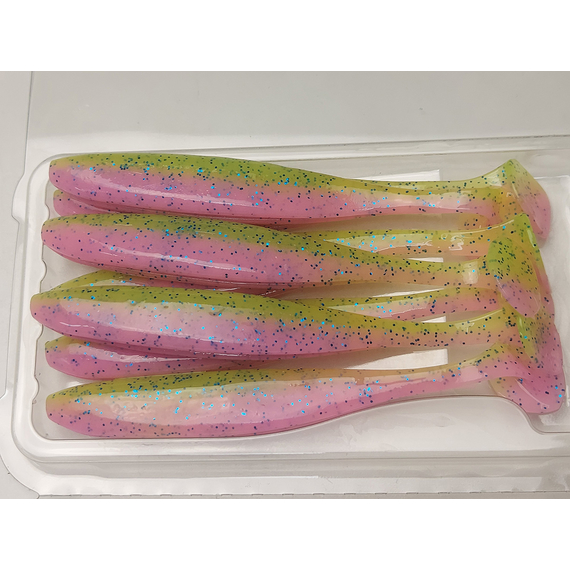 Силікон Keitech Easy Shiner 4" (7 шт/уп), колір:ea#16 cotton candy blue f, Довжина силікону: 4" (10.2 см), Колір силікону: ea#16 cotton candy blue f, фото , изображение 6