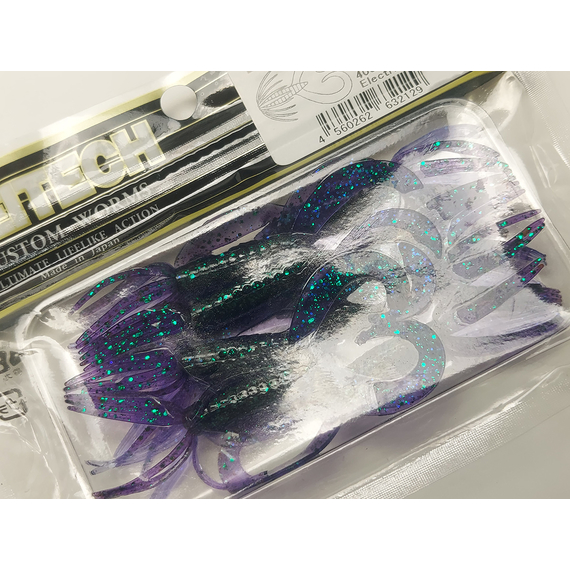 Силикон Keitech Little Spider 3" (8 шт/уп) ц:408 electric june bug, Длина силикона: 3" (7.6 см), Расцветка силикона: 408 Electric June Bug, фото , изображение 5