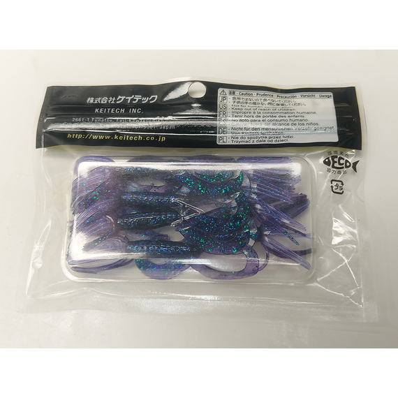 Силикон Keitech Little Spider 3" (8 шт/уп) ц:408 electric june bug, Длина силикона: 3" (7.6 см), Расцветка силикона: 408 Electric June Bug, фото , изображение 6