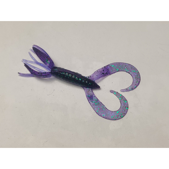 Силикон Keitech Little Spider 3" (8 шт/уп) ц:408 electric june bug, Длина силикона: 3" (7.6 см), Расцветка силикона: 408 Electric June Bug, фото 