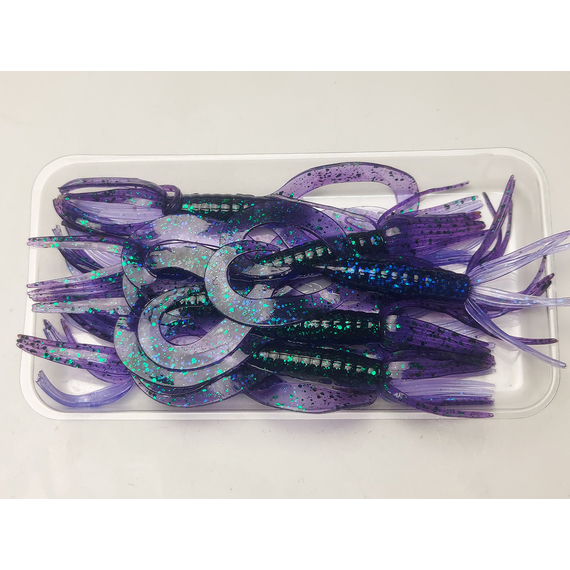 Силикон Keitech Little Spider 3" (8 шт/уп) ц:408 electric june bug, Длина силикона: 3" (7.6 см), Расцветка силикона: 408 Electric June Bug, фото , изображение 4