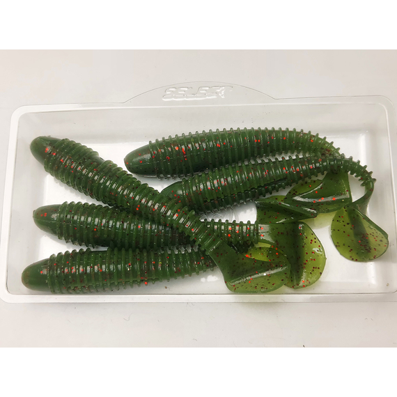 Силикон Select Fatfish 3.8" col.108 (5 шт/упак), Длина силикона: 3.8" (9.65 см), Расцветка силикона: 108, фото , изображение 6