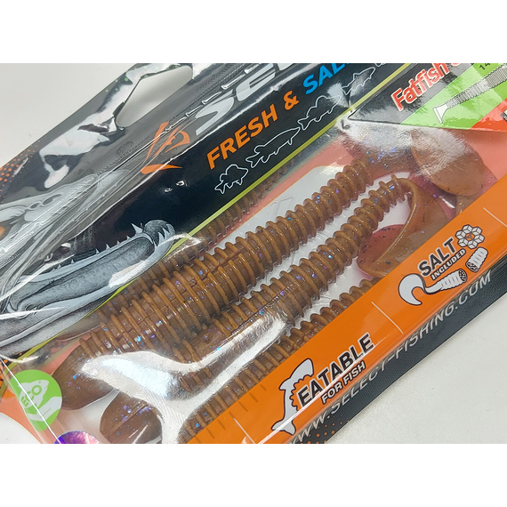 Силікон Select Fatfish 5.8" col.900 (4 шт/упак), Довжина силікону: 5.8" (14.73 см), Колір силікону: 900, фото , изображение 8