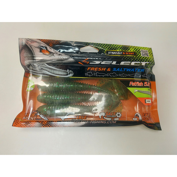 Силікон Select Fatfish 5.8" col.008 (4 шт/упак), Довжина силікону: 5.8" (14.73 см), Колір силікону: 008, фото , изображение 11