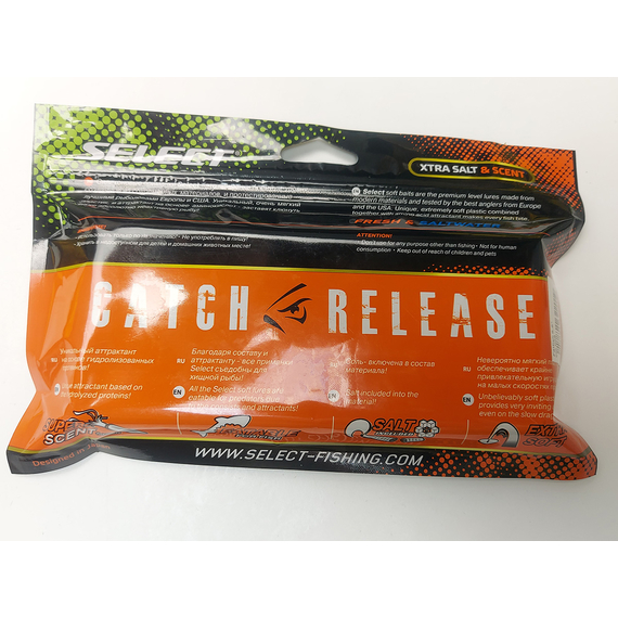 Силікон Select Fatfish 5.8" col.008 (4 шт/упак), Довжина силікону: 5.8" (14.73 см), Колір силікону: 008, фото , изображение 10