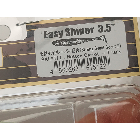 Силікон Keitech Easy Shiner 3.5", колір:pal#11 rotten carrot, Довжина силікону: 3.5" (8.9 см), Колір силікону: PAL#11 Rotten Carrot, фото , изображение 15
