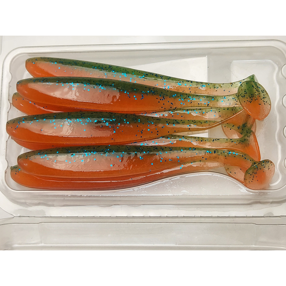 Силікон Keitech Easy Shiner 3.5", колір:pal#11 rotten carrot, Довжина силікону: 3.5" (8.9 см), Колір силікону: PAL#11 Rotten Carrot, фото , изображение 6