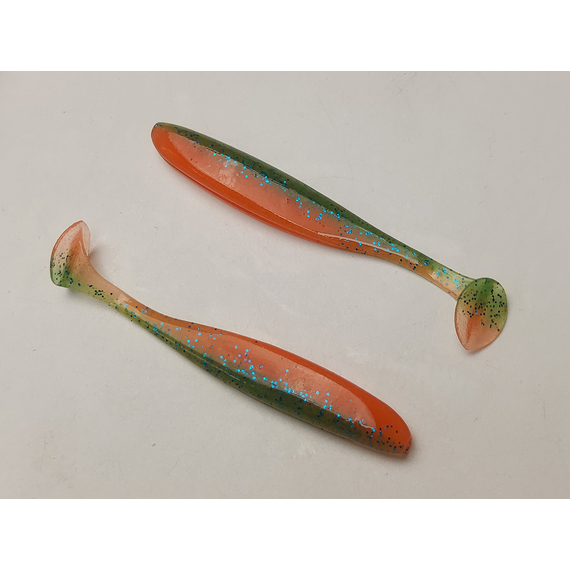 Силікон Keitech Easy Shiner 3.5", колір:pal#11 rotten carrot, Довжина силікону: 3.5" (8.9 см), Колір силікону: PAL#11 Rotten Carrot, фото , изображение 4