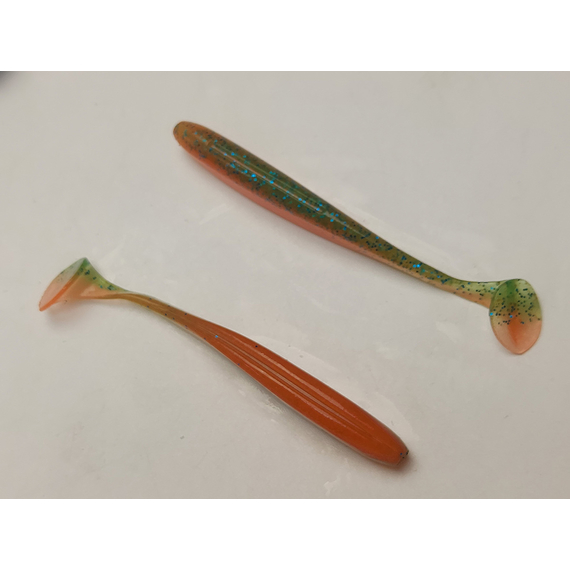 Силікон Keitech Easy Shiner 3.5", колір:pal#11 rotten carrot, Довжина силікону: 3.5" (8.9 см), Колір силікону: PAL#11 Rotten Carrot, фото , изображение 5
